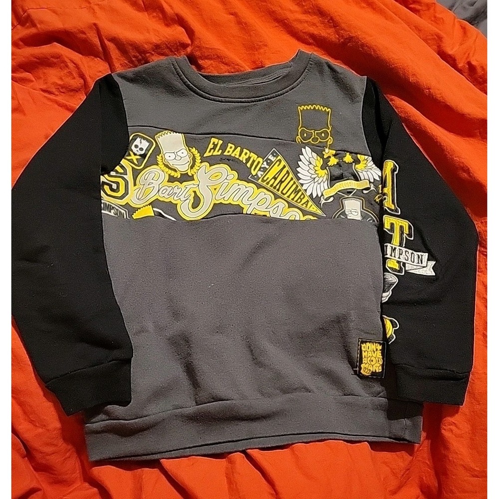 Bart Simpson Pullover Sweater Youth Size 8